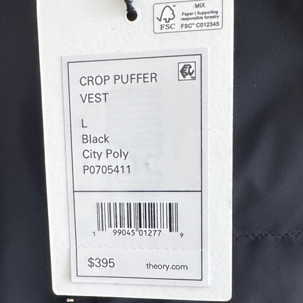 Theory
Women’s Matte Black Puffer Vest size large - Picture 3 of 9